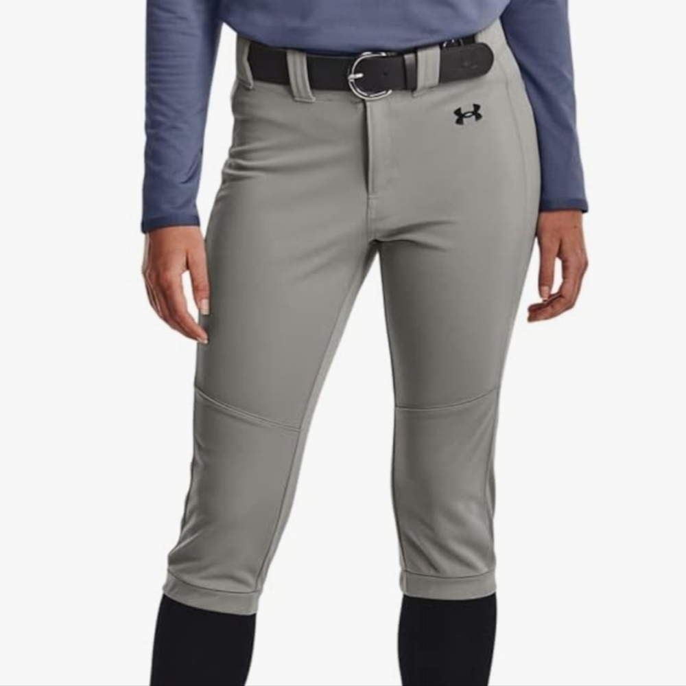 Under Armour Women's Utility Softball Pants 22" Baseball Gray Pants Size L